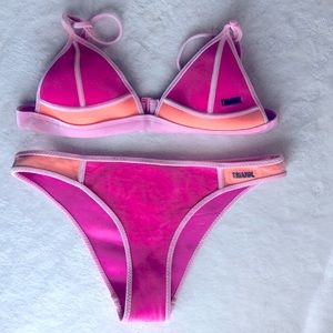 Triangl Neoprene Bikini With Matching Backpack